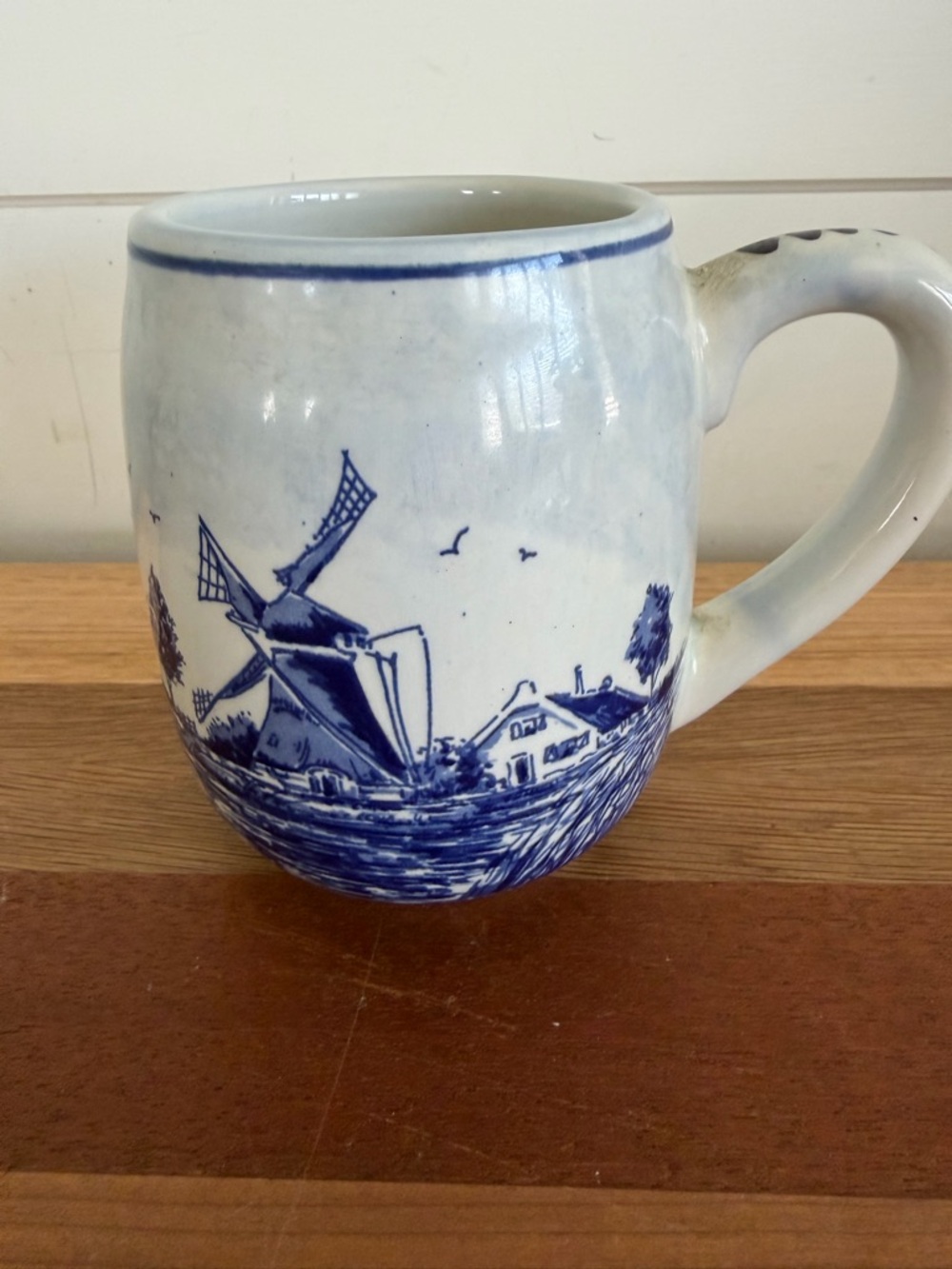 Vintage Delft Blauw Hand Painted Holland Mug
